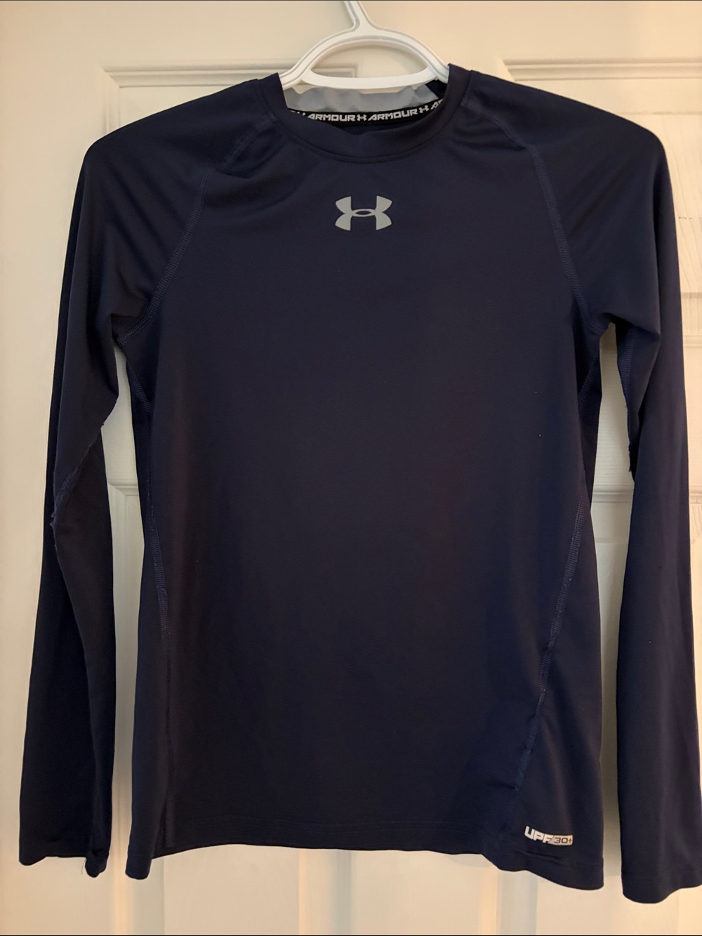 Under Armour Navy Blue Long Sleeve Compression Shirt Youth Unisex